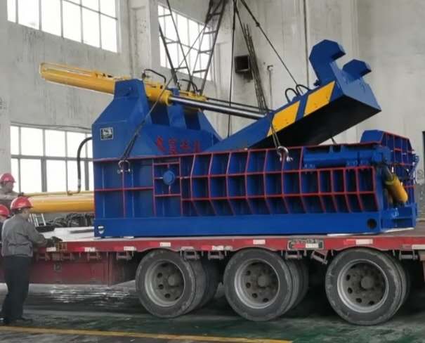 北京大型廢鋼打包機，廢鋼壓塊機